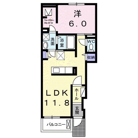 白岡駅 徒歩22分 1階の物件間取画像